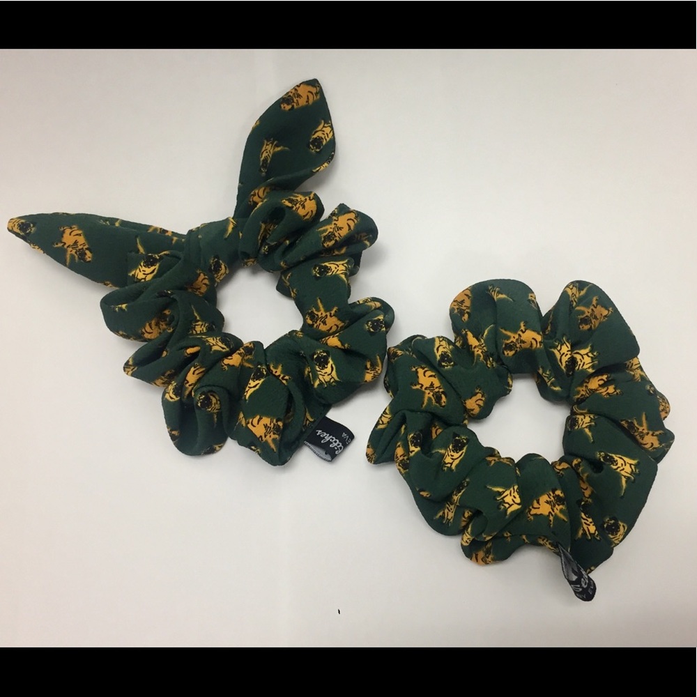 Pug Lover Handmade Scrunchies Set 2ct.